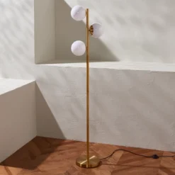 Devlyn 3 Light 62" Floor Lamp - FLL4104 - Gold - Safavieh -My home decor GUEST b29f8389 b114 4b82 a5a2 a86e4fbcc023