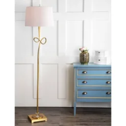 66.5" Liana Floor Lamp Gold (Includes CFL Light Bulb) - Safavieh -My home decor GUEST b3858944 7f10 4054 baba c04254c7f22a