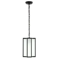 Hyla 8" Outdoor Pendant - PLT4024 - Black - Safavieh -My home decor GUEST b447cb53 805e 417c 8550 fcbf7e868cd7