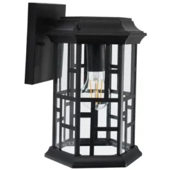 Carwen 8.46" Outdoor Sconce (Set Of 2) - PLT7008 - Black - Safavieh -My home decor GUEST b5209150 b980 46a5 b33d 21fbe21e36b4