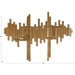 Ryona 33.5" Iron Wall Decor - WDC1028 - Antique Brass - Safavieh -My home decor GUEST b65257ee b06f 4d91 934a a02609c68e8c