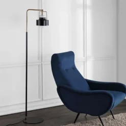 Brendon Floor Lamp - FLL4039 - Black/Brass - Safavieh
