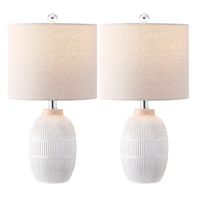 Thom 21" Table Lamp (Set Of 2) - TBL4624 - Brown - Safavieh 1 Thom 21" Table Lamp (Set Of 2) - TBL4624 - Brown - Safavieh