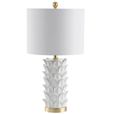 Nico Table Lamp (Set Of 2) - 25 Inch Height - TBL4116 - White/Gold - Safavieh 3 Nico Table Lamp (Set Of 2) - 25 Inch Height - TBL4116 - White/Gold - Safavieh - Image 3