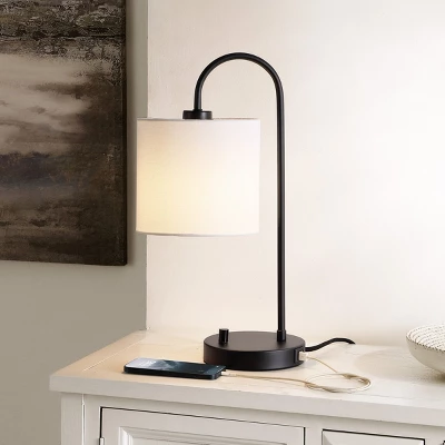 Lybrin Table Lamp W/ USB Port - 19.25 Inch Height - TBL4455 - Black - Safavieh 3 Lybrin Table Lamp W/ USB Port - 19.25 Inch Height - TBL4455 - Black - Safavieh - Image 3