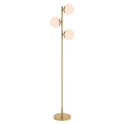 Devlyn 3 Light 62" Floor Lamp - FLL4104 - Gold - Safavieh