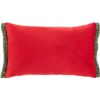 Cinnamon Pillow - Green/Red - 12" X 20" - Safavieh