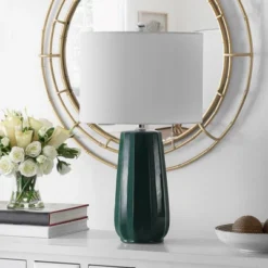 Yani Table Lamp - 24.5 Inch Height - TBL4361 - Dark Green - Safavieh