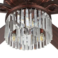 Laurila 3 Light 52" Ceiling Fan - CLF1025 - Rust - Safavieh -My home decor GUEST caf15cc6 8bcf 42a6 a526 5aa62b656ff6