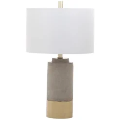 Brown Table Lamp (Set Of 2) - 24 Inch Height - LIT4451 - Grey/Gold - Safavieh
