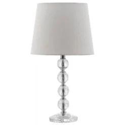 Nola Stacked Crystal Ball Lamp - 16 Inch Height - LIT4123 - Safavieh