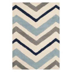 Dublin Chevron Geometric Tufted Area Rug - Safavieh -My home decor GUEST cd8dc2ee 07db 4336 ad8b 0390854df18a
