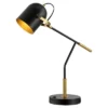 Mulaney Table Lamp W/ USB Port - 22 Inch Height - TBL4458 - Black/Brass - Safavieh