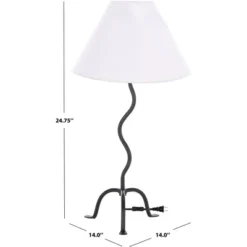 Chey 24.75" Metal Table Lamp - TBL3024 - Black - Safavieh -My home decor GUEST ce537c7c 90b1 42c5 a89e 7b39ea685b60