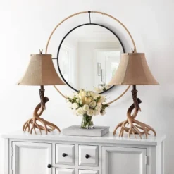 (Set Of 2) 25.5" Sundance Faux Antler Table Lamps Brown (Includes CFL Light Bulb) - Safavieh -My home decor GUEST cf62d283 8da2 4b88 96d8 a9695d4af073