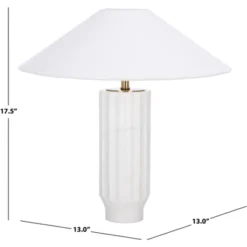 Kori 16" Table Lamp - TBL2019 - Grey/Beige - Safavieh -My home decor GUEST cf91a992 20f1 4415 a7b4 b49af2c1aec0