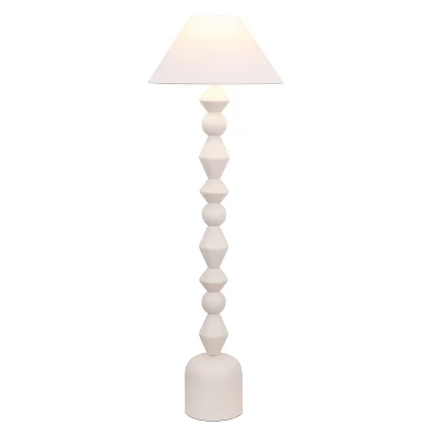 Lanie 65.75" Floor Lamp - FLL4145 - White Washed - Safavieh 1 Lanie 65.75" Floor Lamp - FLL4145 - White Washed - Safavieh