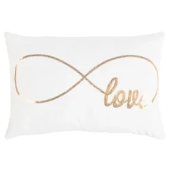 12"x18" Infinite Love Throw Pillow - Safavieh -My home decor GUEST d36ea8de dd4e 4dcc bcbb 85e68845197c