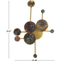 Ralsei 22" Iron Wall Decor - WDC1032 - Antique Brass - Safavieh -My home decor GUEST d50b6164 823f 46fd a7e4 a19d3c5921dc