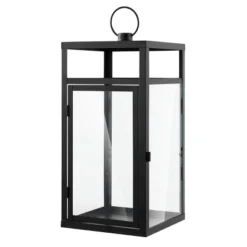 Fraleigh 20" Indoor/Outdoor Lantern - Black - PLT4074 - Safavieh -My home decor GUEST da6e7aa1 0ae1 47da b7e8 b4a24c33caeb