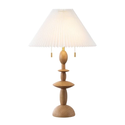 Mensy Table Lamp - 28.5 Inch Height - TBL4595 - Natural - Safavieh 1 Mensy Table Lamp - 28.5 Inch Height - TBL4595 - Natural - Safavieh