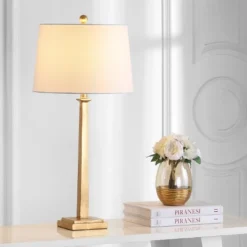Andino Table Lamp (Set Of 2) - 31.5 Inch Height - TBL4024 - Gold/White - Safavieh -My home decor GUEST dba97687 4ce9 442c aefb 214fbece1163