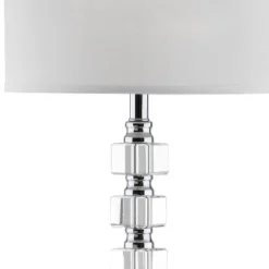 60" Lombard Street Floor Lamp Clear/Chrome (Includes CFL Light Bulb) - Safavieh -My home decor GUEST dbaef2b7 bd10 4cc7 ab22 a304a28a95e6