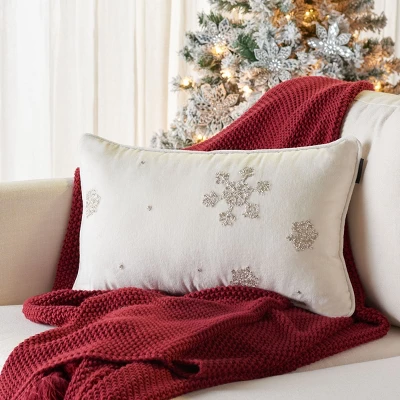 Falling Snow Pillow - Safavieh 2 Falling Snow Pillow - Safavieh - Image 2