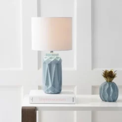 Kelesie Table Lamp - 18 Inch Height - TBL4092 - Blue - Safavieh -My home decor GUEST e15bc422 5d62 4ee7 b215 02817bd65de2