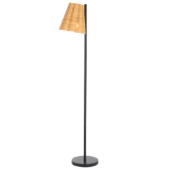 Mio 60" Floor Lamo - FLL3006 - Natural/Black - Safavieh