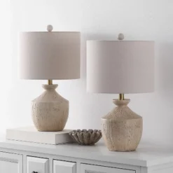 Delacey 21" Table Lamp (Set Of 2) - TBL4643 - Light Brown - Safavieh -My home decor GUEST ea98c846 4118 4ec2 8d95 c6345fe06bff