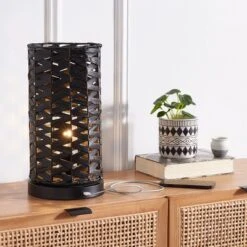 Kirin Table Lamp W/ USB Port - 15 Inch Height - TBL9012 - Safavieh -My home decor GUEST eb8e9cf5 1617 4f02 8f5f 84548c1bd424