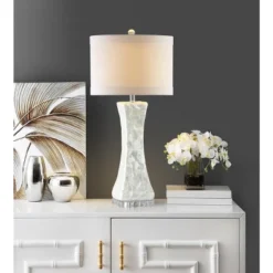 Shelley Concave Table Lamp - 30 Inch Height - LIT4146 - Safavieh -My home decor GUEST ebfd2d7f a0b3 4da3 b3d1 254989260846