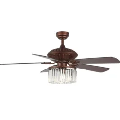 Laurila 3 Light 52" Ceiling Fan - CLF1025 - Rust - Safavieh