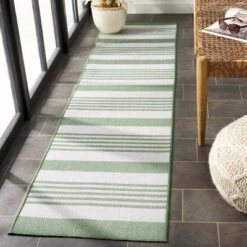 Bermuda BMU828 Machine Washable UV Resistant Stain Resistant Non-Shedding Power Loomed Indoor/Outdoor Rugs - Safavieh
