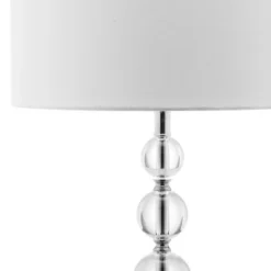(Set Of 2) 29" Liam Stacked Crystal Ball Lamp Clear (Includes CFL Light Bulb) - Safavieh -My home decor GUEST f92fe886 f90c 4b6a 9295 3e3fe2c905c7