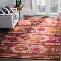 Cades Geometric Design Woven Area Rug - Safavieh