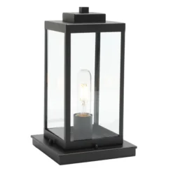 Rinnah 7" Outdoor Table Lamp - PLT7037 - Black - Safavieh