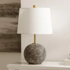 Cla Table Lamp - 23.5 Inch Height - TBL4592 - Grey Washed/Brass - Safavieh -My home decor GUEST fafa0baf 9d0a 411b 91ed 44706852fdf3