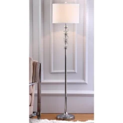 Riga Floor Lamp - LIT4179 - Crystal - Safavieh -My home decor GUEST fe36c4a6 37ee 4d51 bf17 80b61d93b3d3