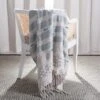 Billi Throw Blanket - Beige/ Teal - 50" X 60" - Safavieh